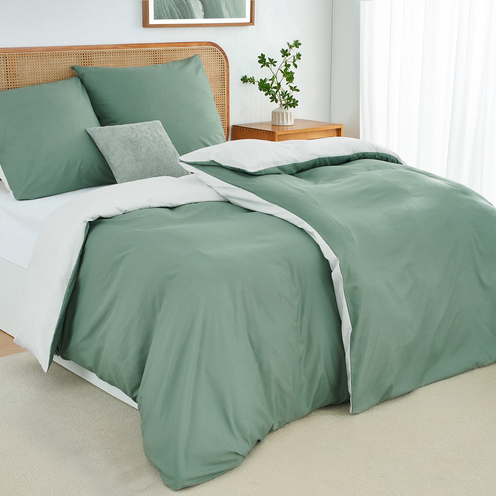 Topfinel Bettwäsche 135x200cm, Seersucker Bettwäsche-Sets, bügelfrei, aller günstig online kaufen