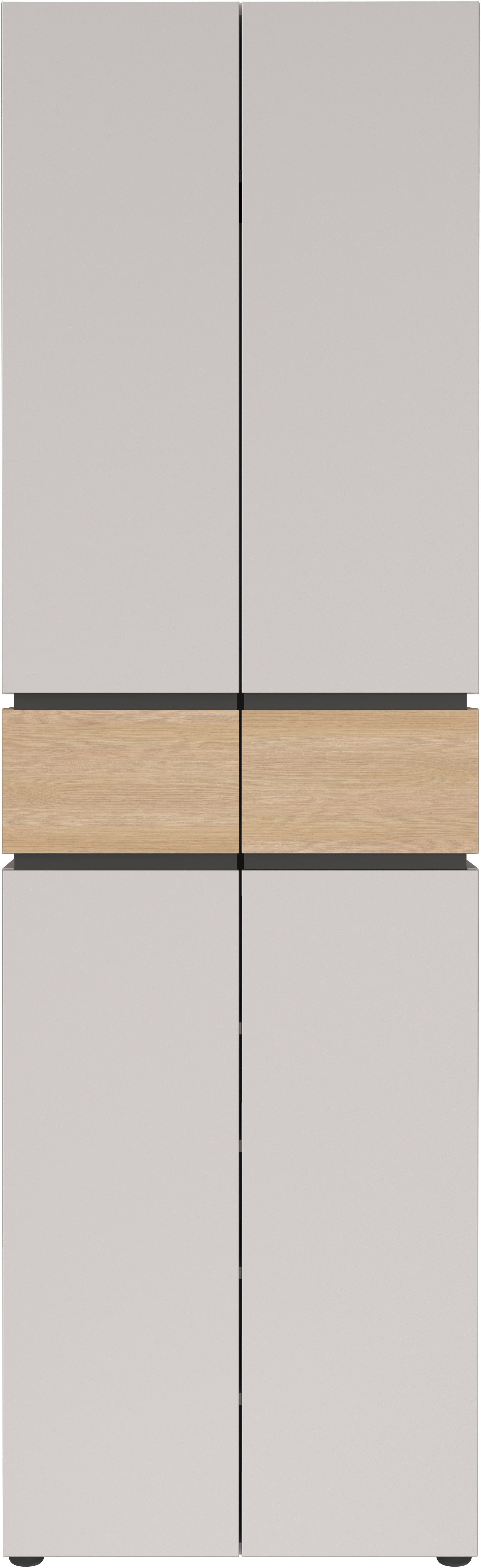 GERMANIA Garderobenschrank Arluno (1-St) Breite 60cm, ausziehbare Kleiderstange, Push-to-open, Made in Germany