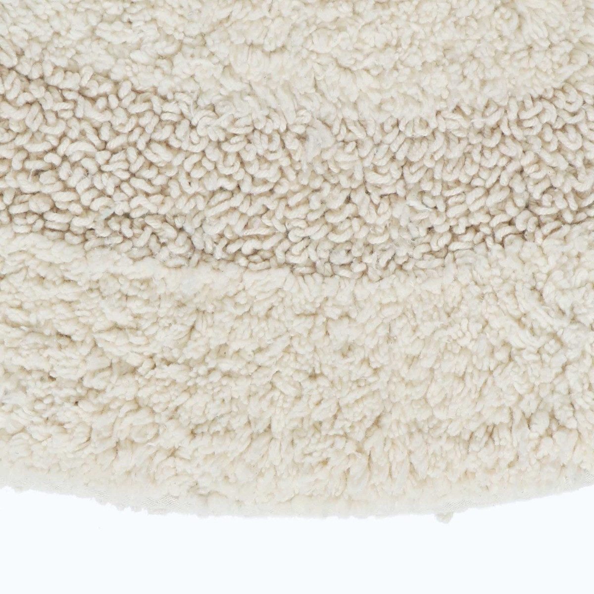 Homescapes Badematte Runde Battematte creme 80 cm aus 100% Baumwolle, Höhe günstig online kaufen