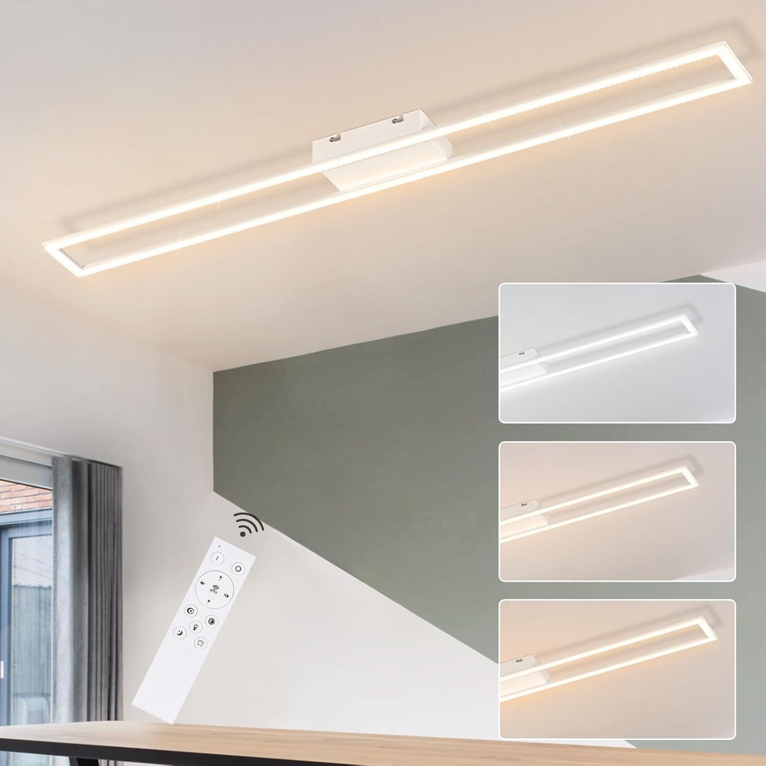 Nettlife LED Deckenleuchte Dimmbar mit Fernbedienung günstig online kaufen