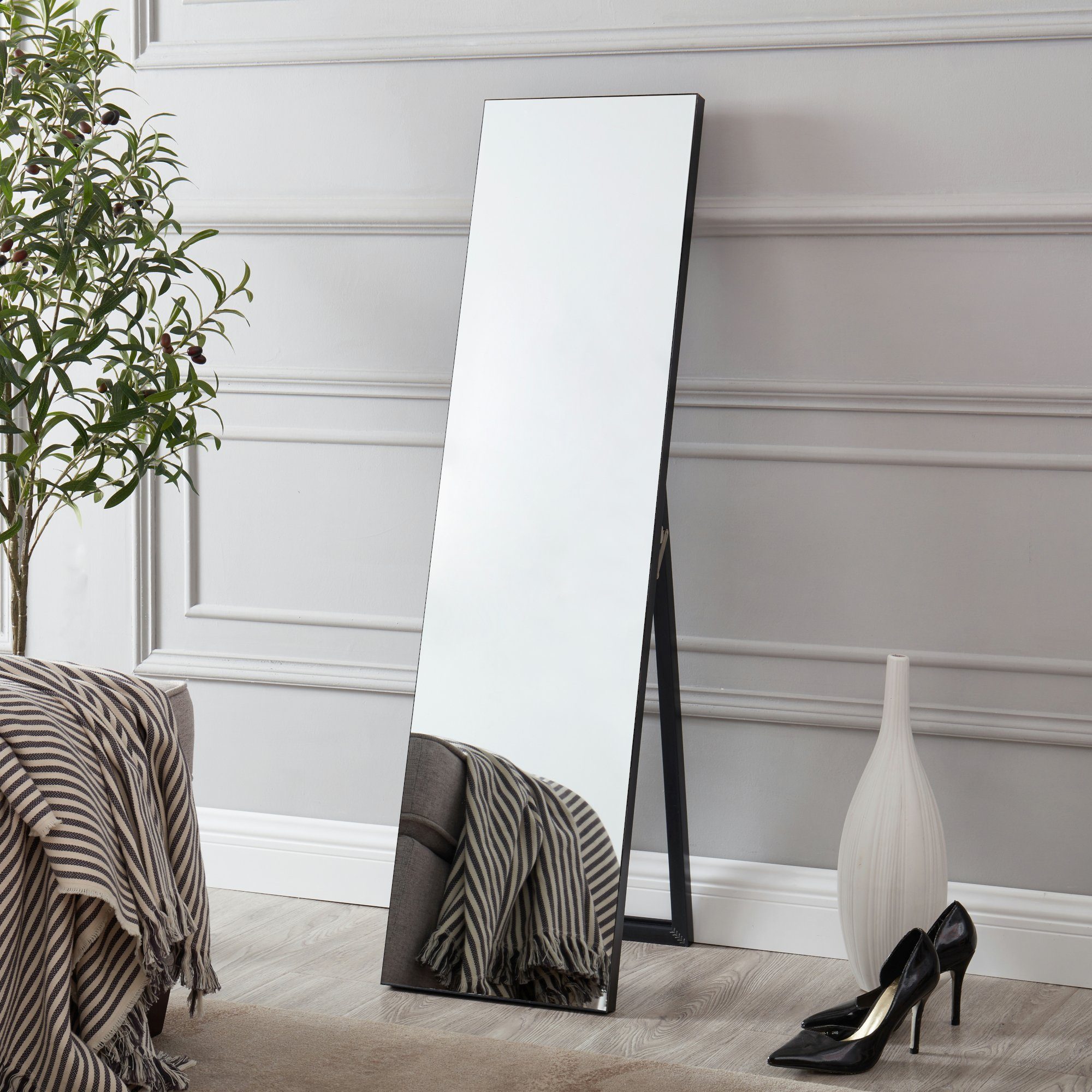 en.casa Standspiegel, »Barletta« Ganzkörperspiegel 150x35 cm günstig online kaufen