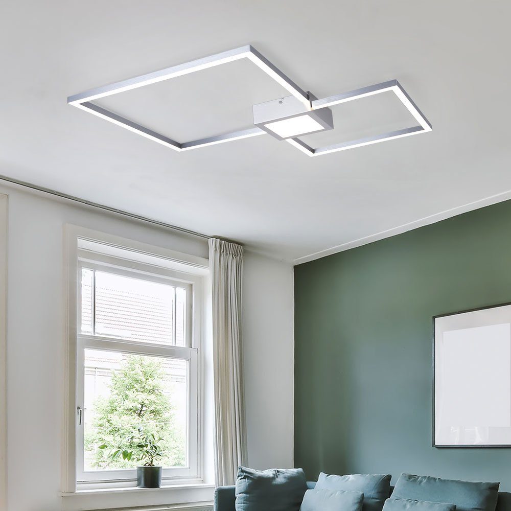 etc-shop LED fest Warmweiß, Deckenleuchte, dimmbar Deckenleuchte Wohnzimmerleuchte LED-Leuchtmittel verbaut, Modern