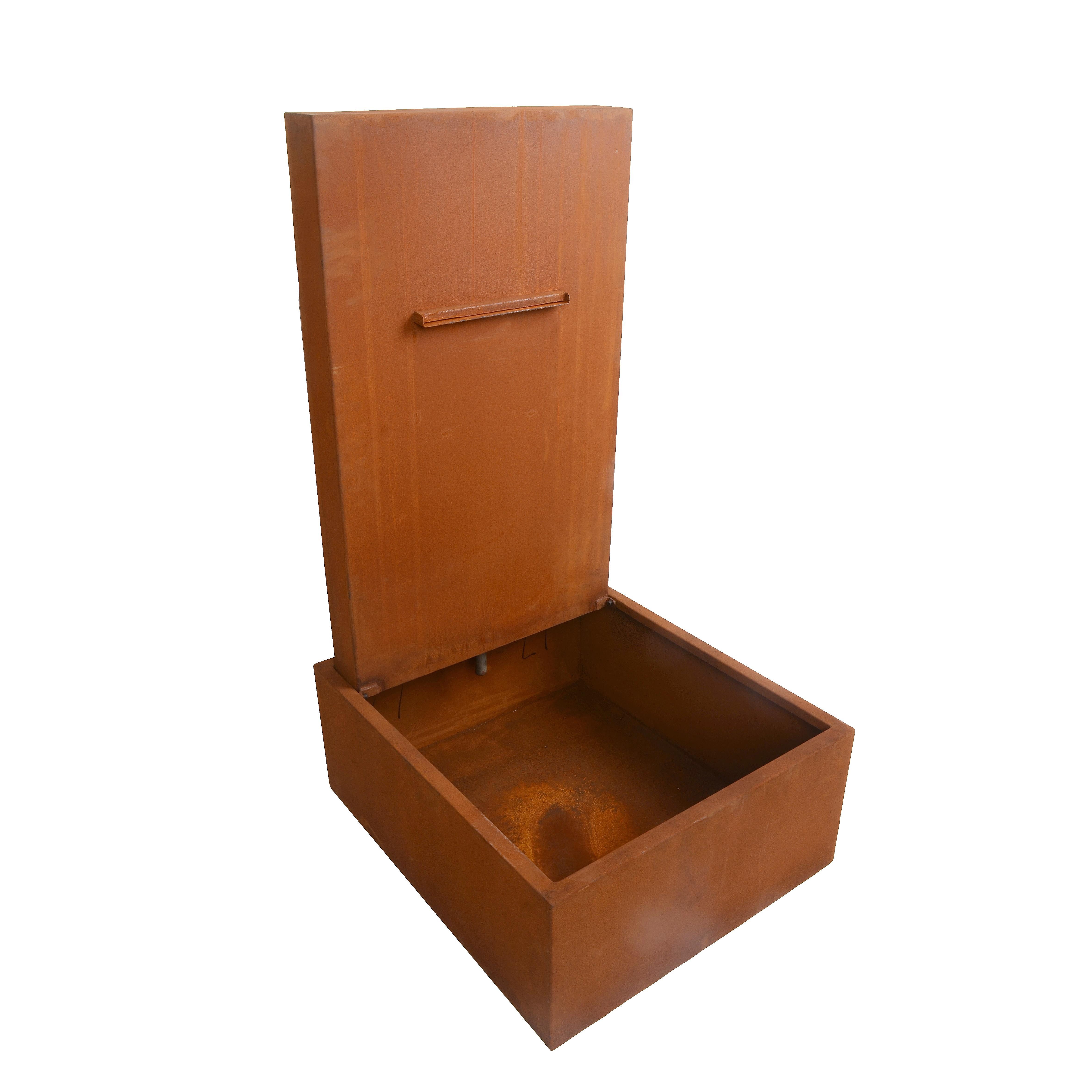 ESTEXO Gartenbrunnen Springbrunnen Wasserfall Wasserlauf Декоративный фонтан Rost 77x66x128 cm