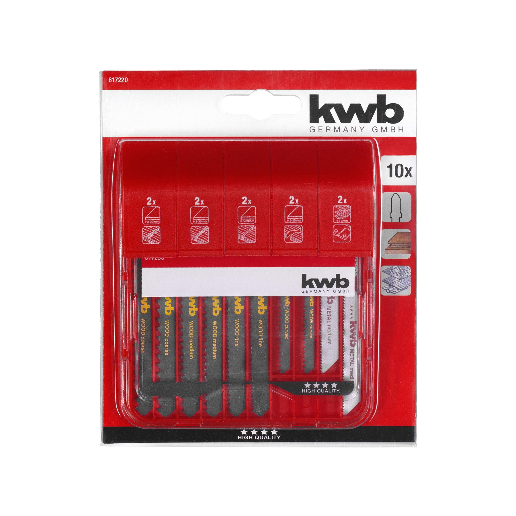 kwb Stichsägeblatt KWB Stichsägeblätter-Set, 617220, 10-teilig günstig online kaufen
