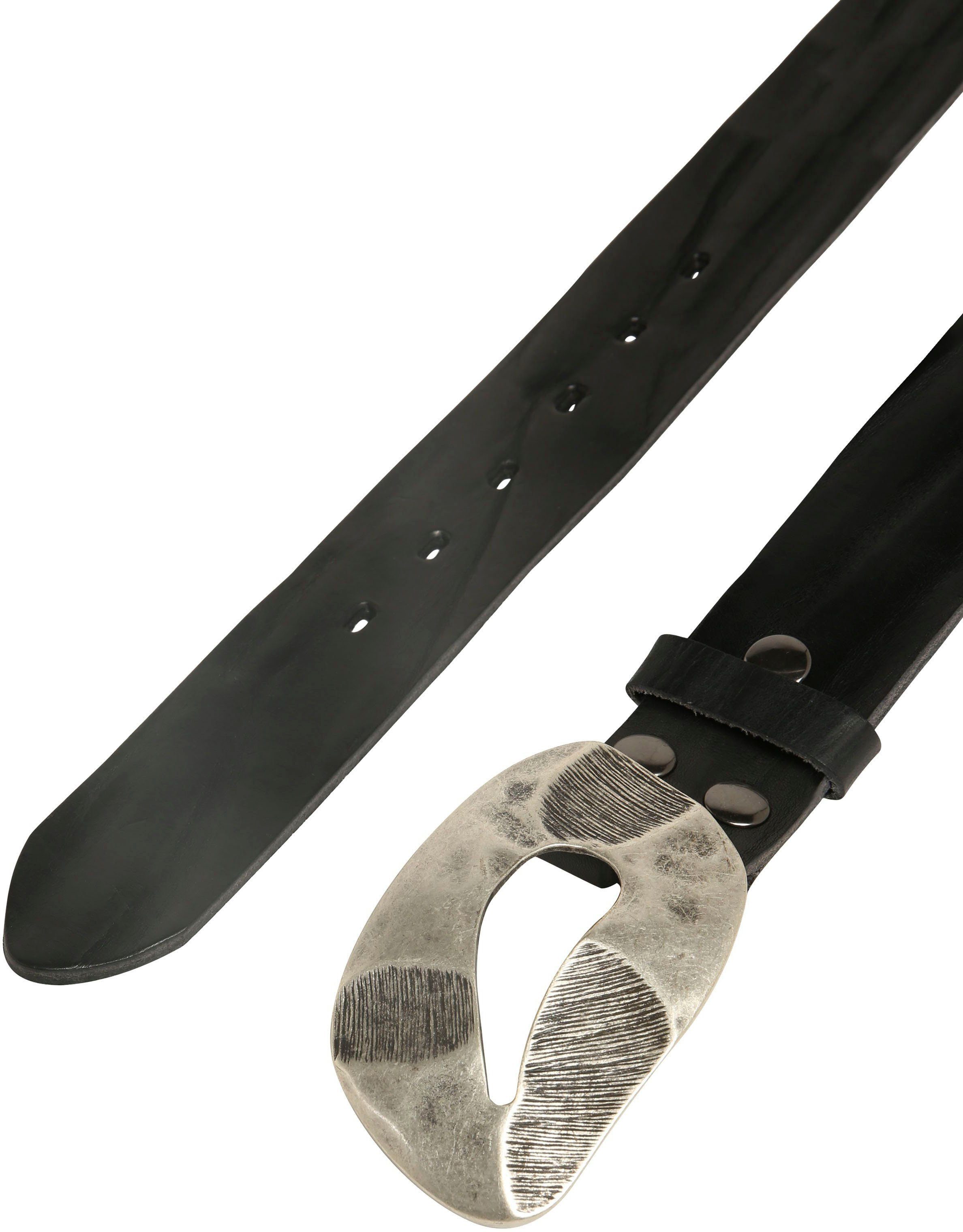 RETTUNGSRING by showroom 019 Ledergürtel, Schließe "Seepferd Oval Silber Mi günstig online kaufen