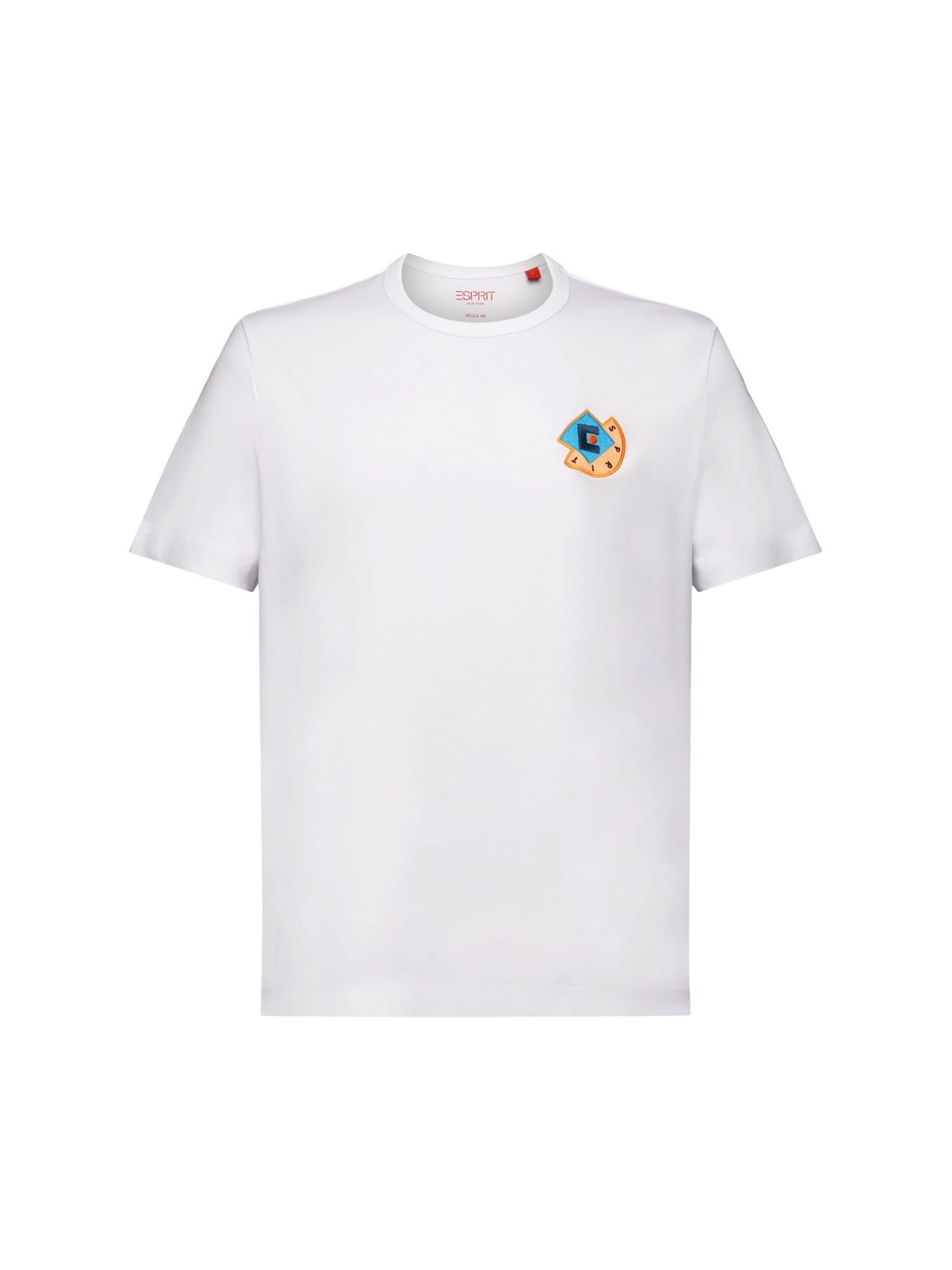 Esprit T-Shirt T-Shirt mit grafischem Logo (1-tlg) WHITE