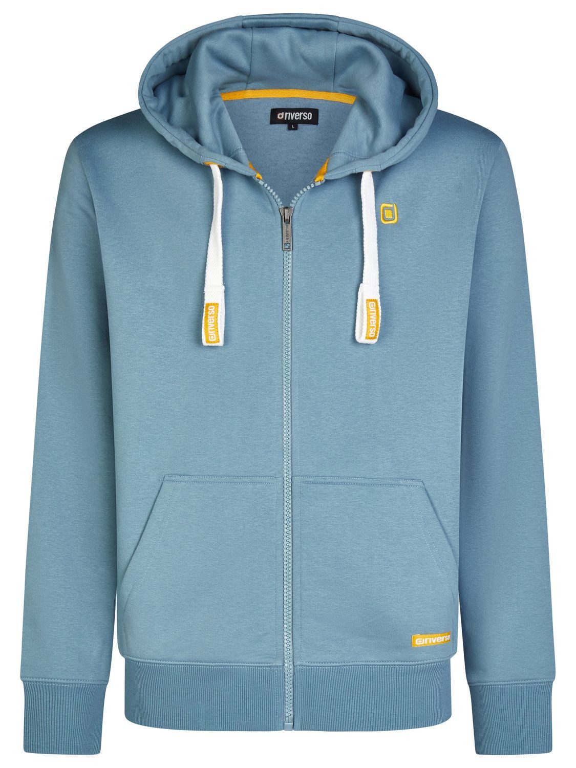 riverso Kapuzensweatjacke Herren Sweatjacke RIVNoah Regular Fit Hoodie mit Kängurutasche – Bild 3 von 5