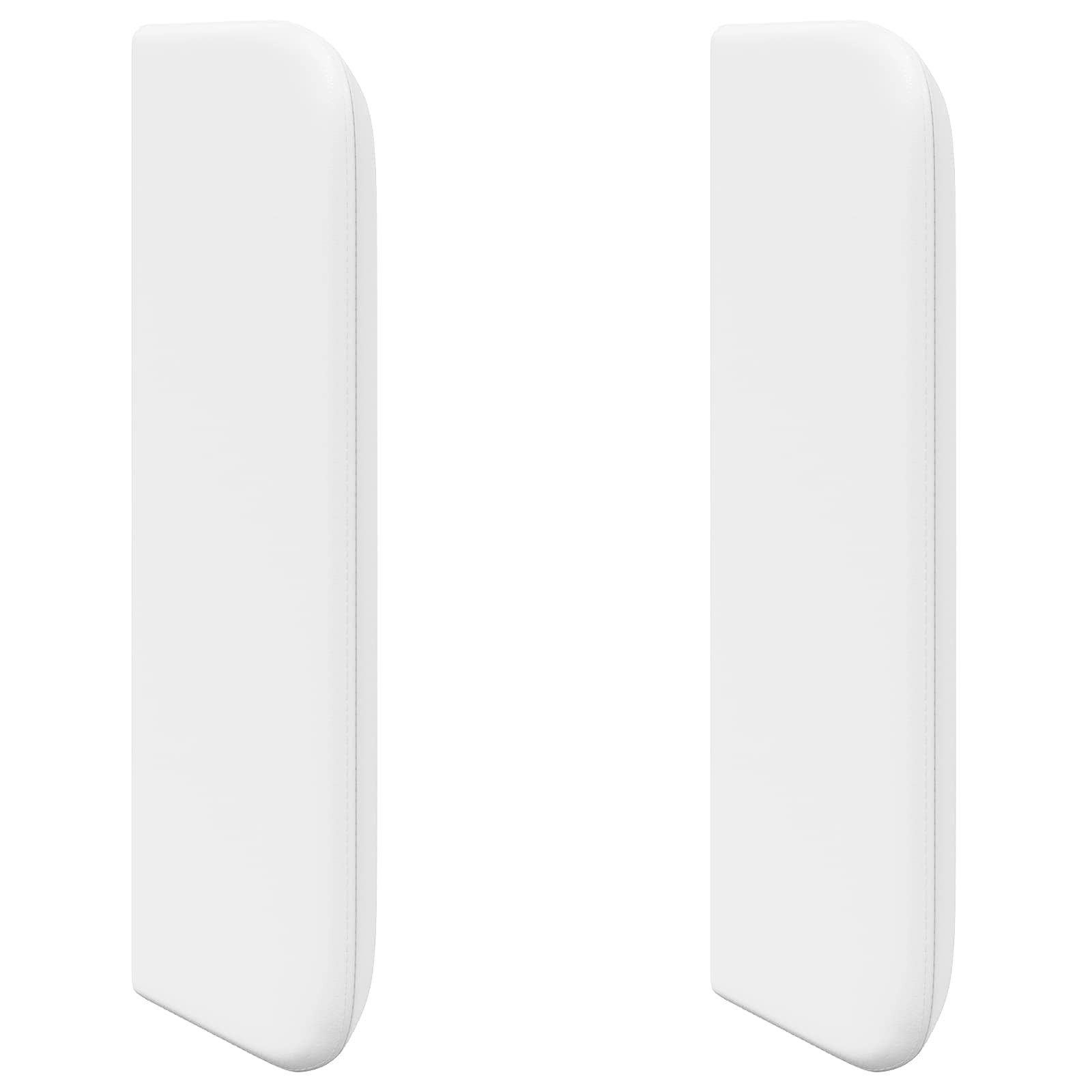 vidaXL Betthimmel Kopfteil Ohr Weiß PVC (1-tlg)