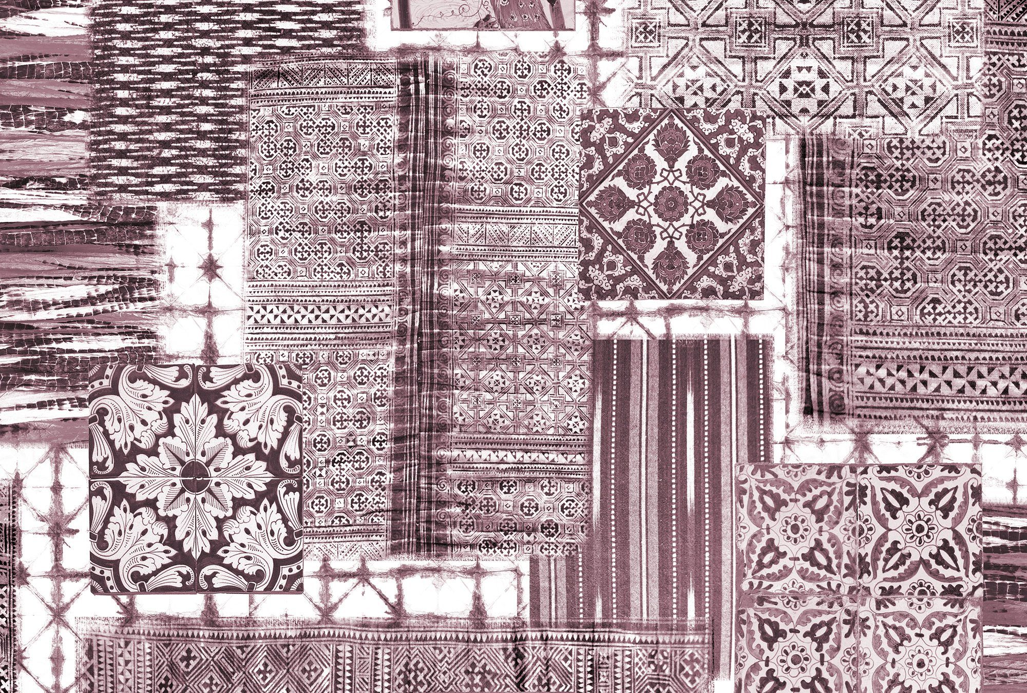 Architects Paper Fototapete Atelier 47 Patchwork 3, glatt, mehrfarbig, (4 St), Vlies, Wand, Schräge, Decke