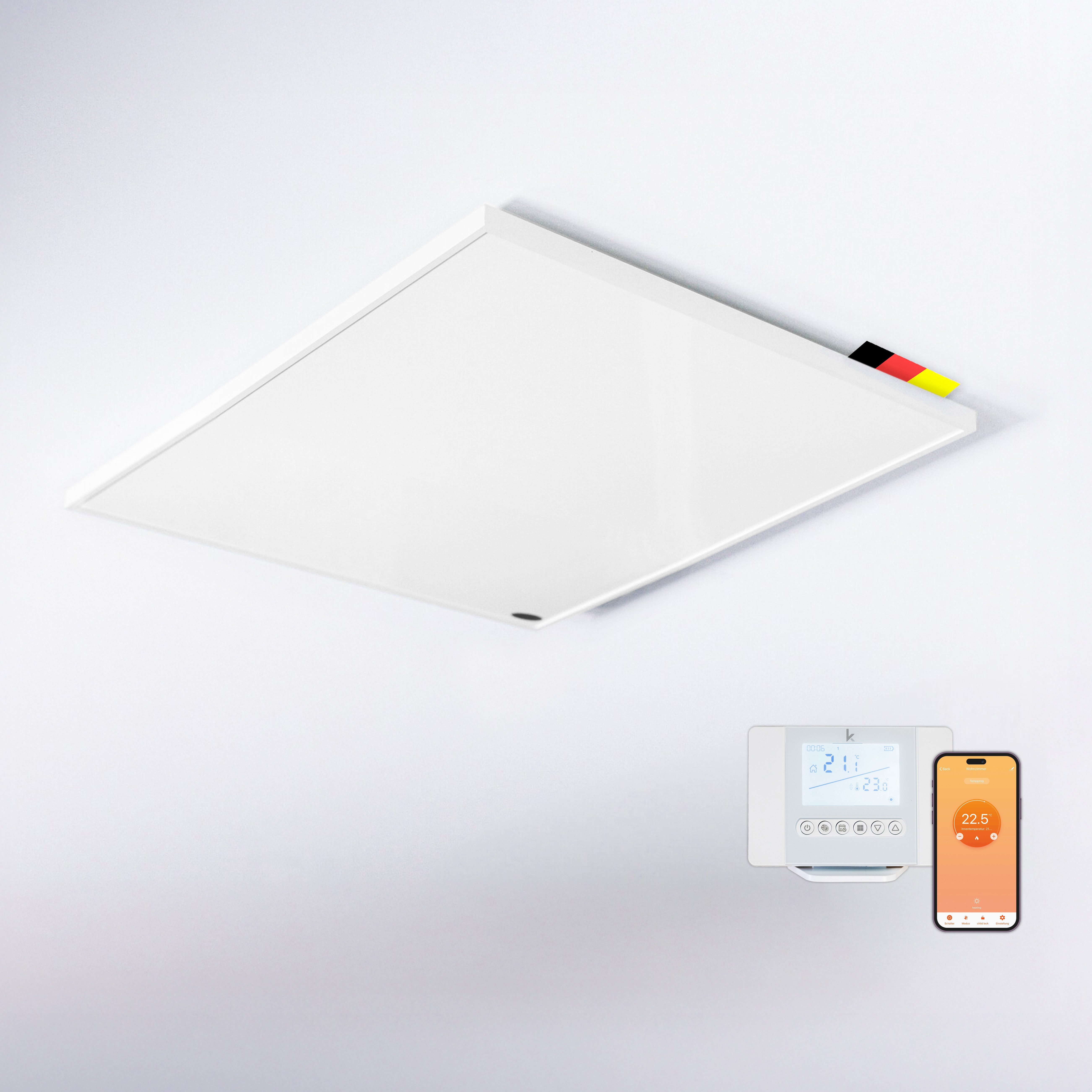 Könighaus Infrarotheizung Könighaus Deckenheizung M-Serie mit Raumthermostat, hohe Effizienz, Made in Germany, sehr angenehme Strahlungswärme