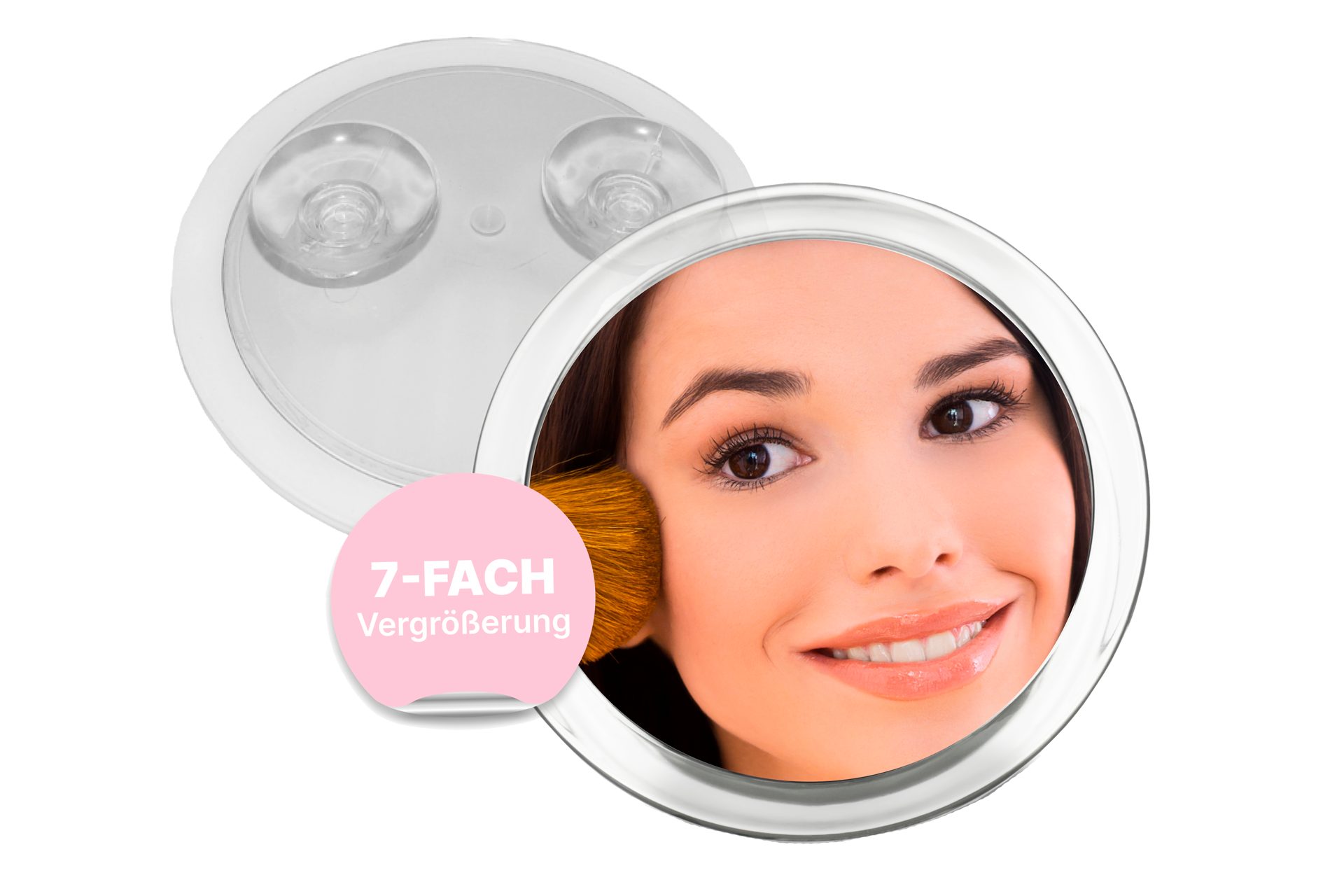 Fantasia Beauty Badspiegel Spiegel mit 2 Saugnäpfen, Kunststoff, 7-fach-Ver günstig online kaufen