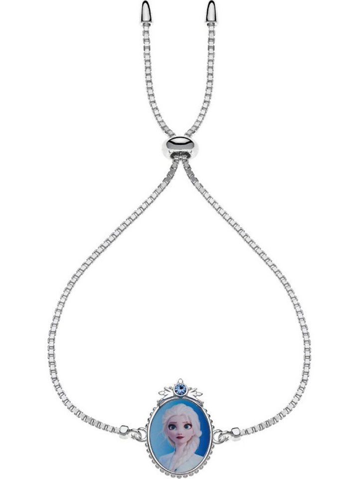 DISNEY Jewelry Silberarmband Disney Mädchen-Armband 925er Silber 1  Kristall, Modern, Länge: 17 cm, Stärke: 3,5 mm