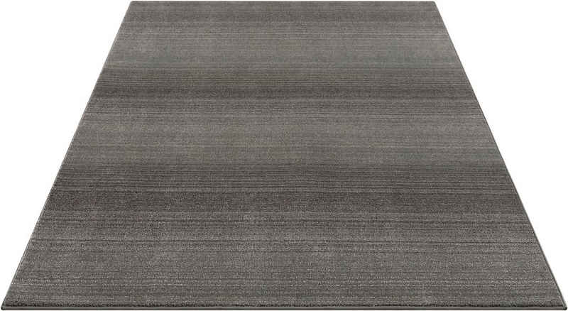 Teppich Elrik, andas, rechteckig, Höhe: 18 mm, weich, mit dezenten Streifen, meliert, flach, pflegeleicht, elegant