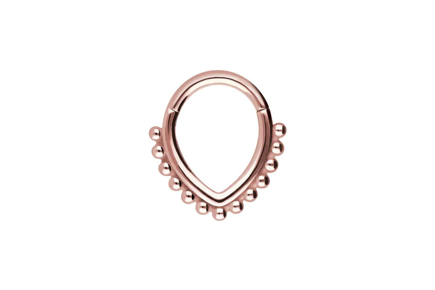 Nasenpiercing Chirurgenstahl Segmentring Clicker TROPFEN + KUGELN Ohrpiercing Septum
