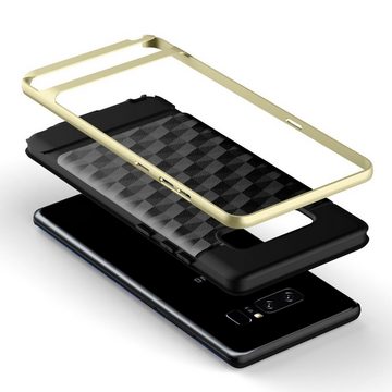 König Design Handyhülle Samsung Galaxy Note 8, Samsung Galaxy Note 8 Handyhülle Backcover Gold