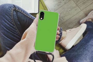 MuchoWow Handyhülle Grün - Muster - Farben, Handyhülle Telefonhülle Apple iPhone XR