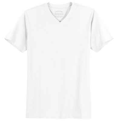 redfield V-Shirt Übergrößen T-Shirt weiß Redfield V-Ausschnitt Quentin