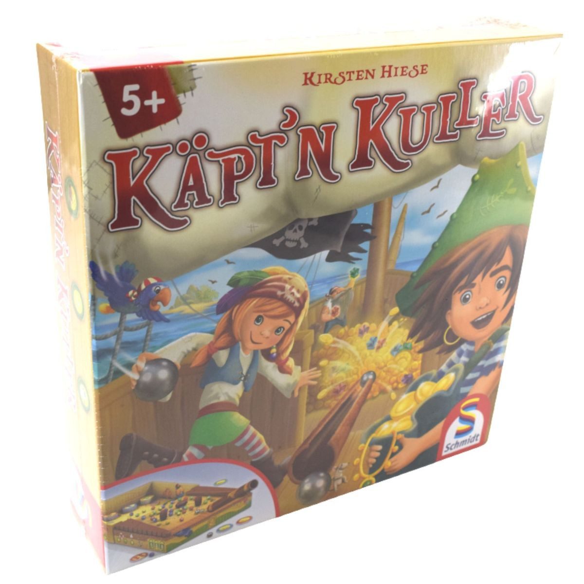 Schmidt Spiele Spiel Kirsten Hieses Käpt'n Kuller Gesellschaftsspiel 2-4 Spieler für Kinder, detailreich gestaltet