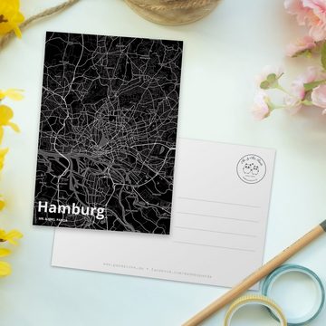 Mr. & Mrs. Panda Postkarte Hamburg - Geschenk, Grußkarte, Ort, Geschenkkarte, Dorf, Stadt Dorf K