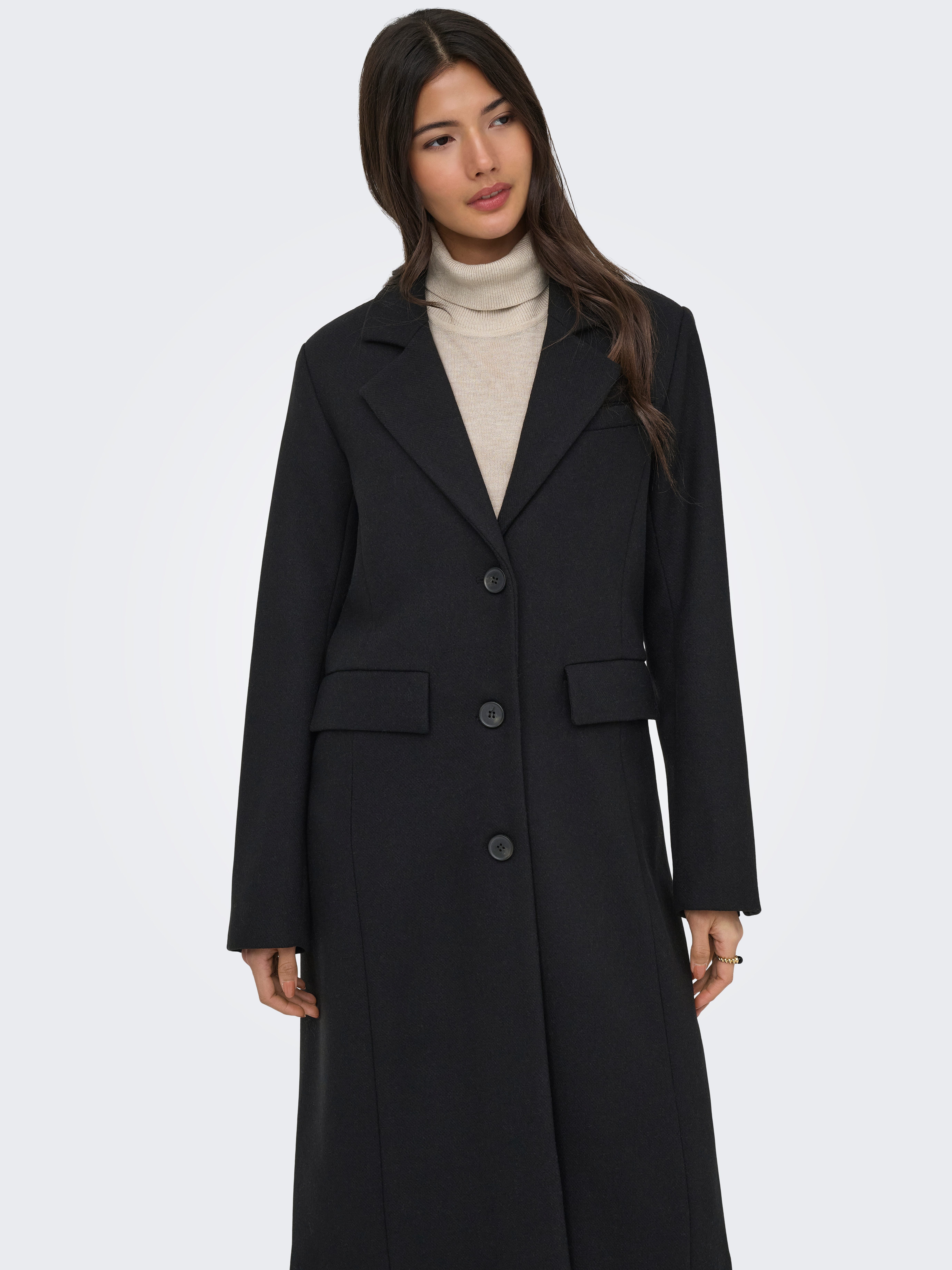 ONLY Langmantel ONLMICOL REGULAR COAT CC OTW Materialmix mit Wolle
