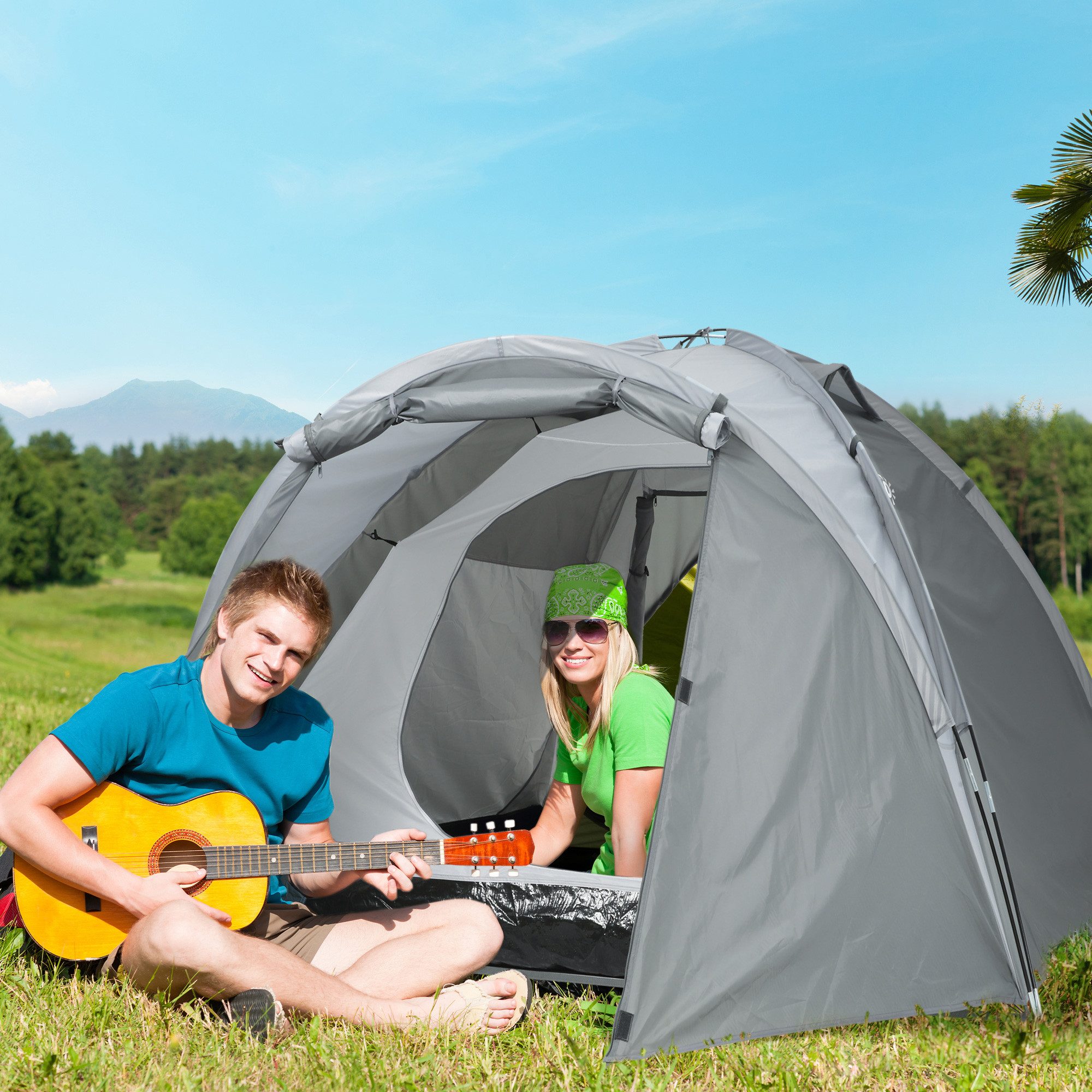Outsunny Faltzelt Campingzelt günstig online kaufen