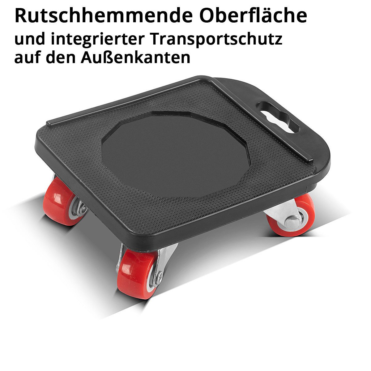 STAHLWERK Rollbrett Möbeltransport Set 4 Transportroller Möbelroller Rollbrett Möbelheber, (Packung, 4-St., 4 St), BxLxH 10x12.5x4.5 cm