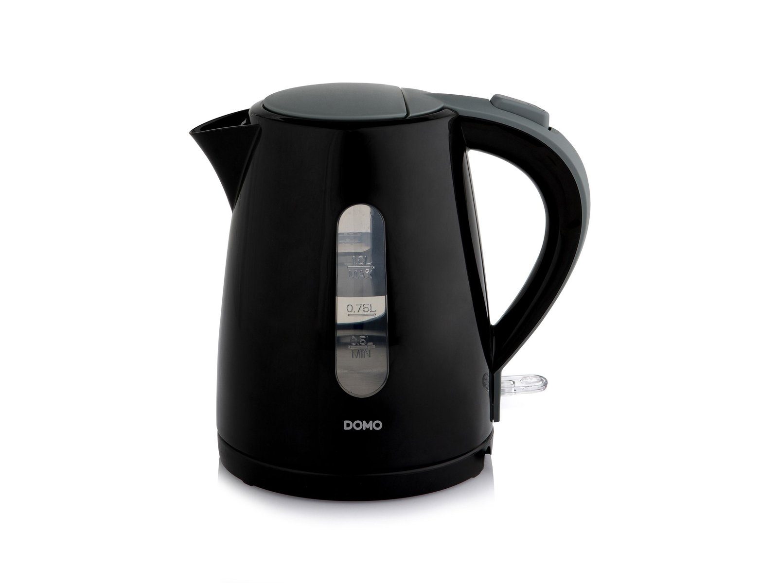 Domo Wasserkocher, 1 l, 2200 W, ohne Kabel elektrischer 1 Liter Heißwasserbereiter schnell & leise