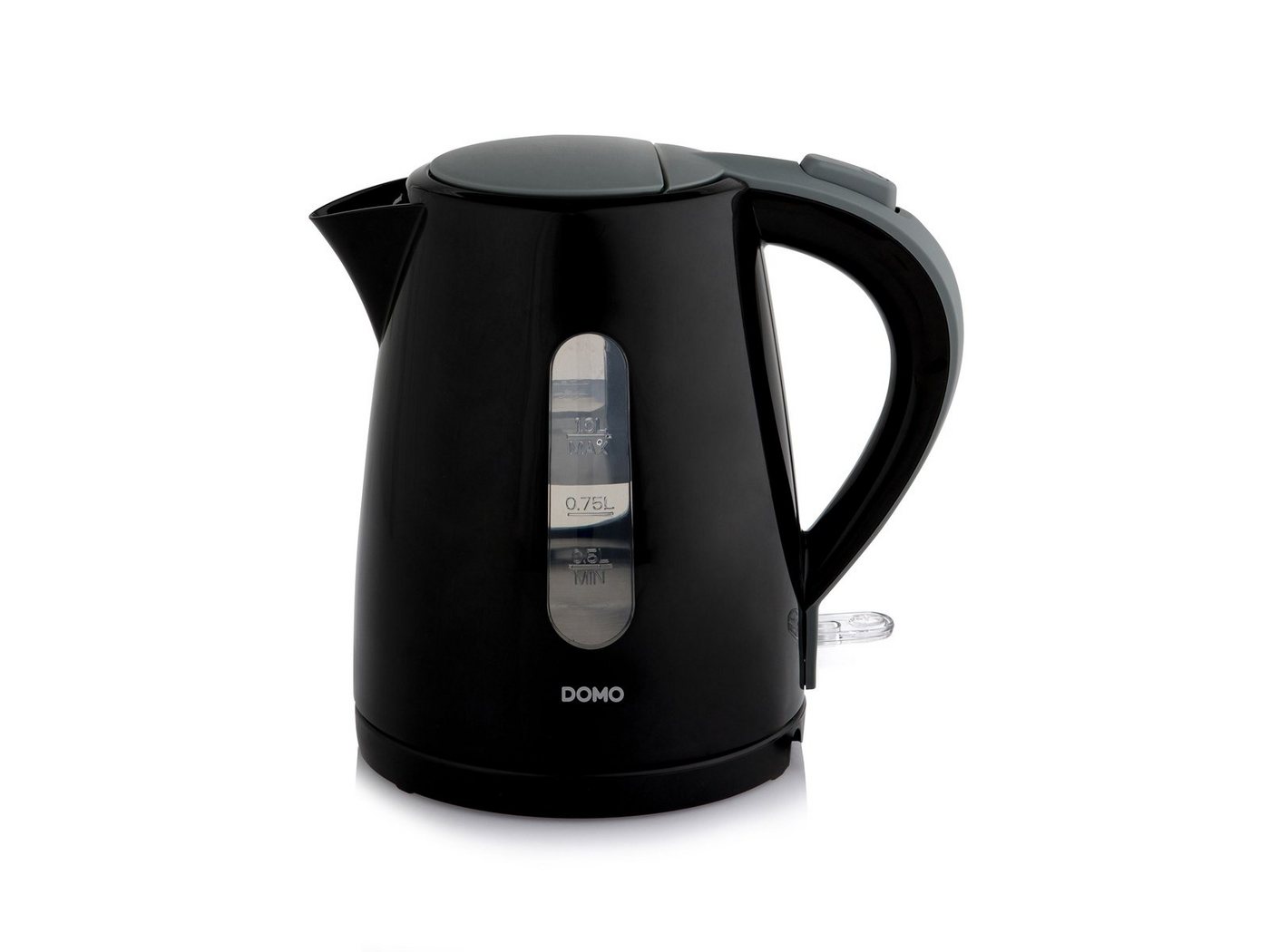 Domo Wasserkocher, 1 l, 2200 W, ohne Kabel elektrischer 1 Liter Heißwasserbereiter schnell & leise