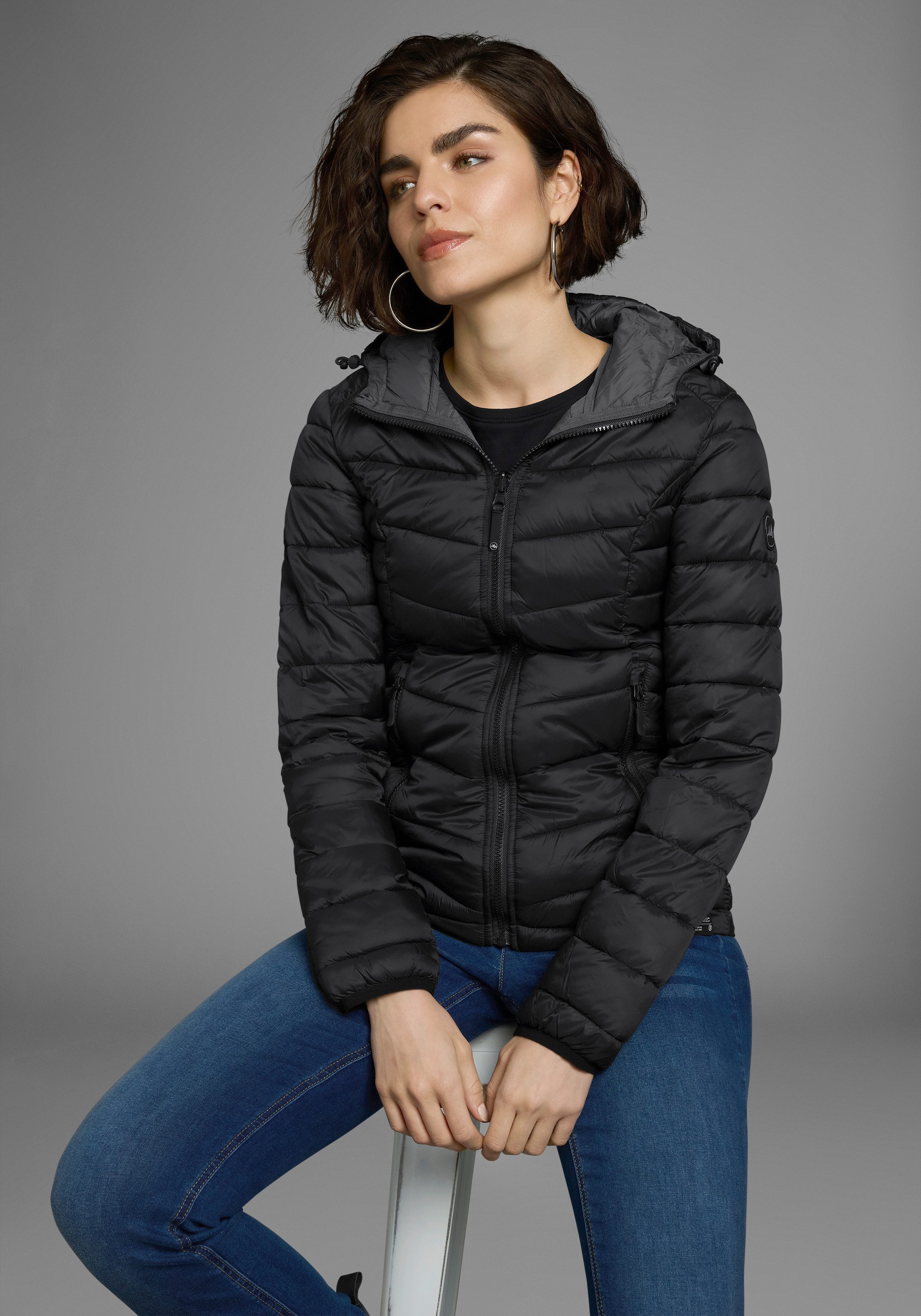 Polarino Steppjacke Übergangsjacke für kühle Tage, aus leichtem Webmaterial günstig online kaufen