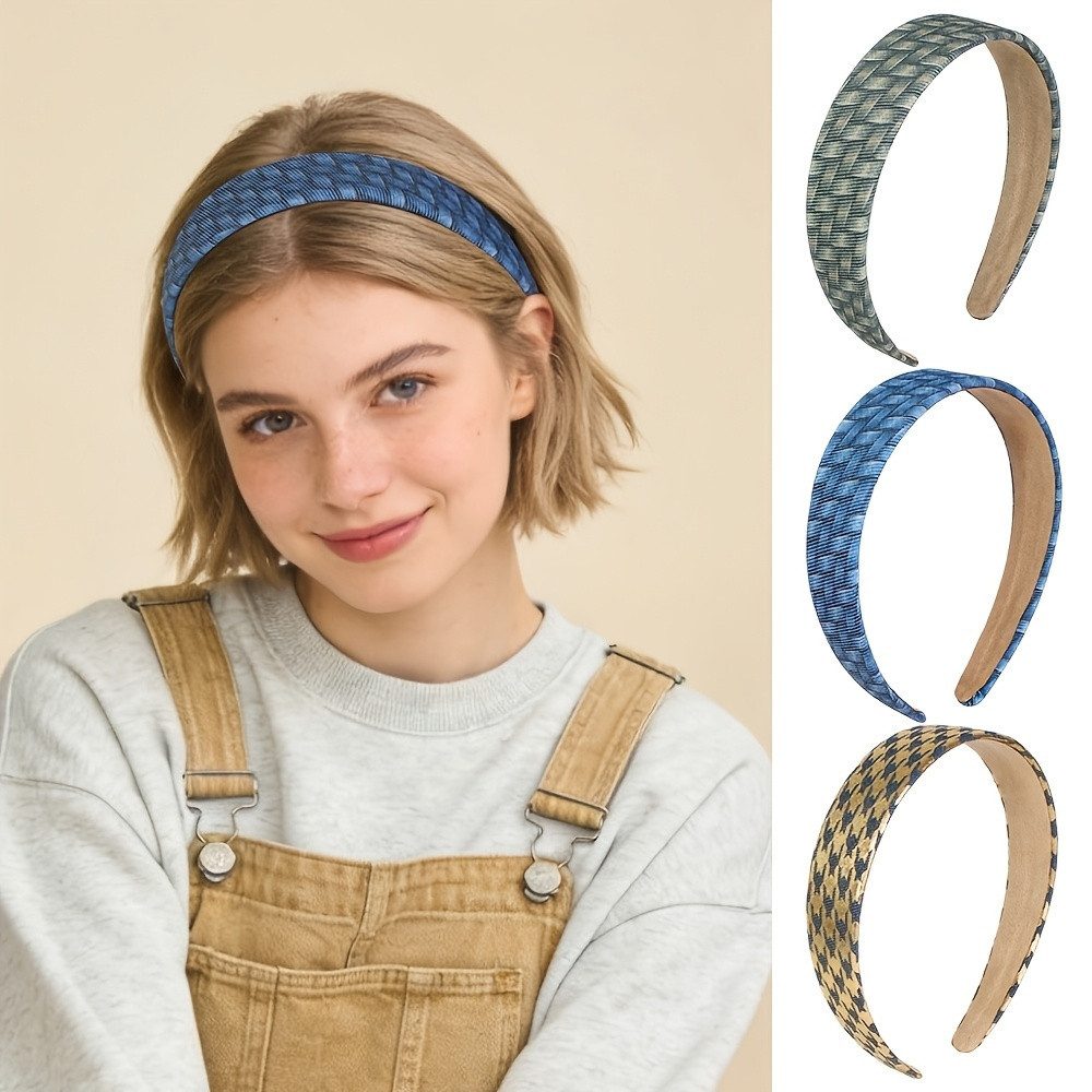 nsihing Haarreif 3-Teiliges Haarreifen Damen Set