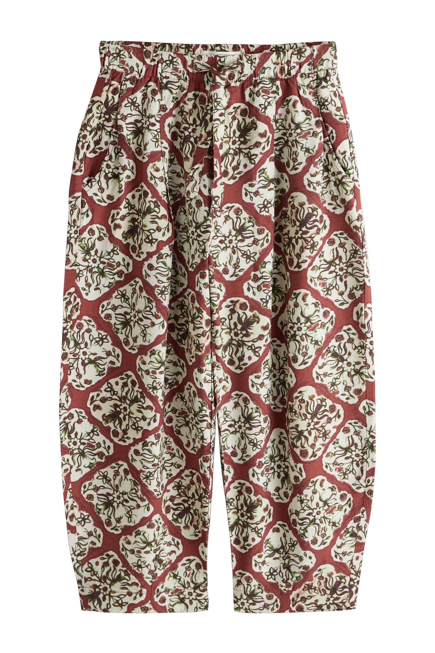 Next Leinenhose Hose mit Barrel-Bein und Leinenanteil (1-tlg)