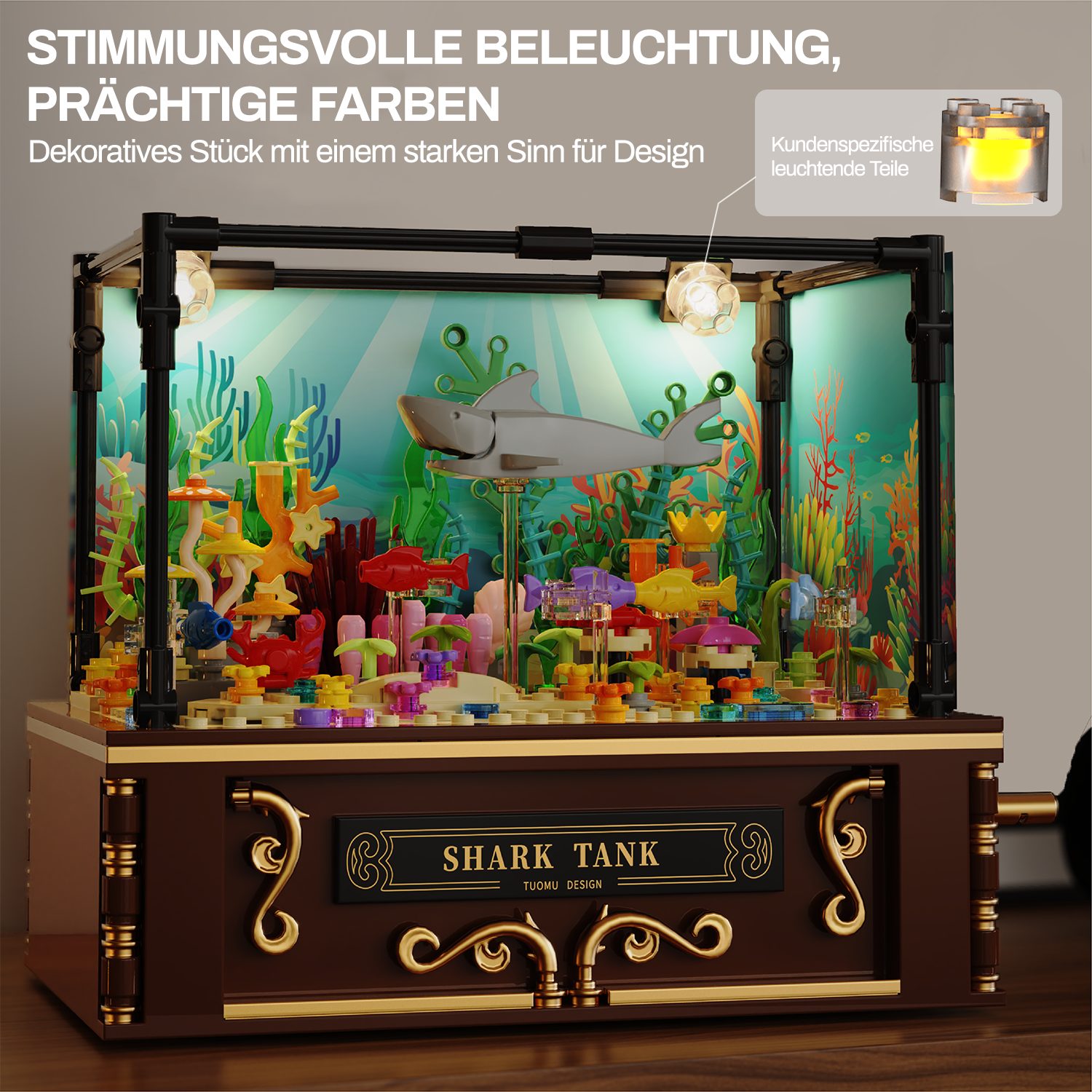 Esun Aquarium Baustein Sets Beleuchtetes, für Erwachsene und Kinder 721 St. günstig online kaufen