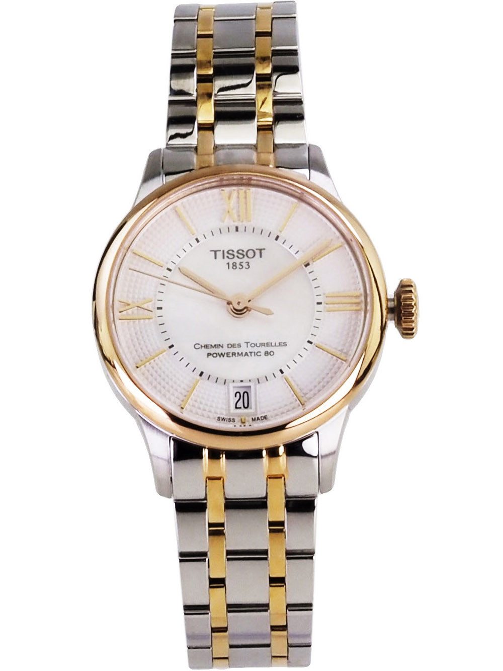 Tissot Automatikuhr schweizer Damen Uhr 32 mm Ø T0992072211802 Chemin Des Tourelles, Saphirglas und Glasboden