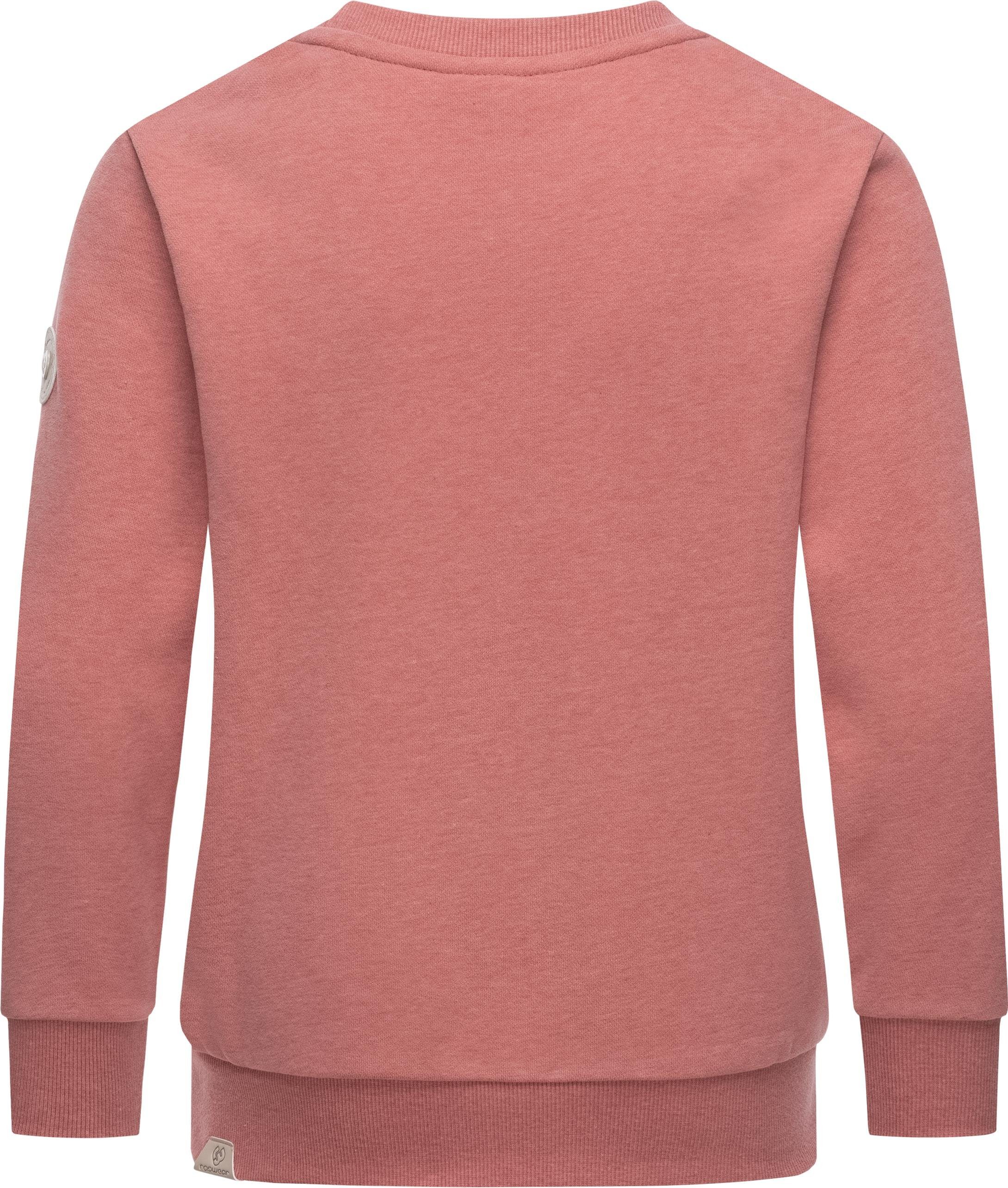 Print coolem Mädchen stylisches Print rosa Evka mit Sweatshirt Sweater Logo Ragwear