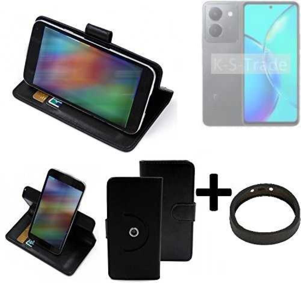 K-S-Trade Handyhülle für Vivo Y36t, Case Schutz Hülle + Bumper Handy Hülle Flipcase Smartphone Cover