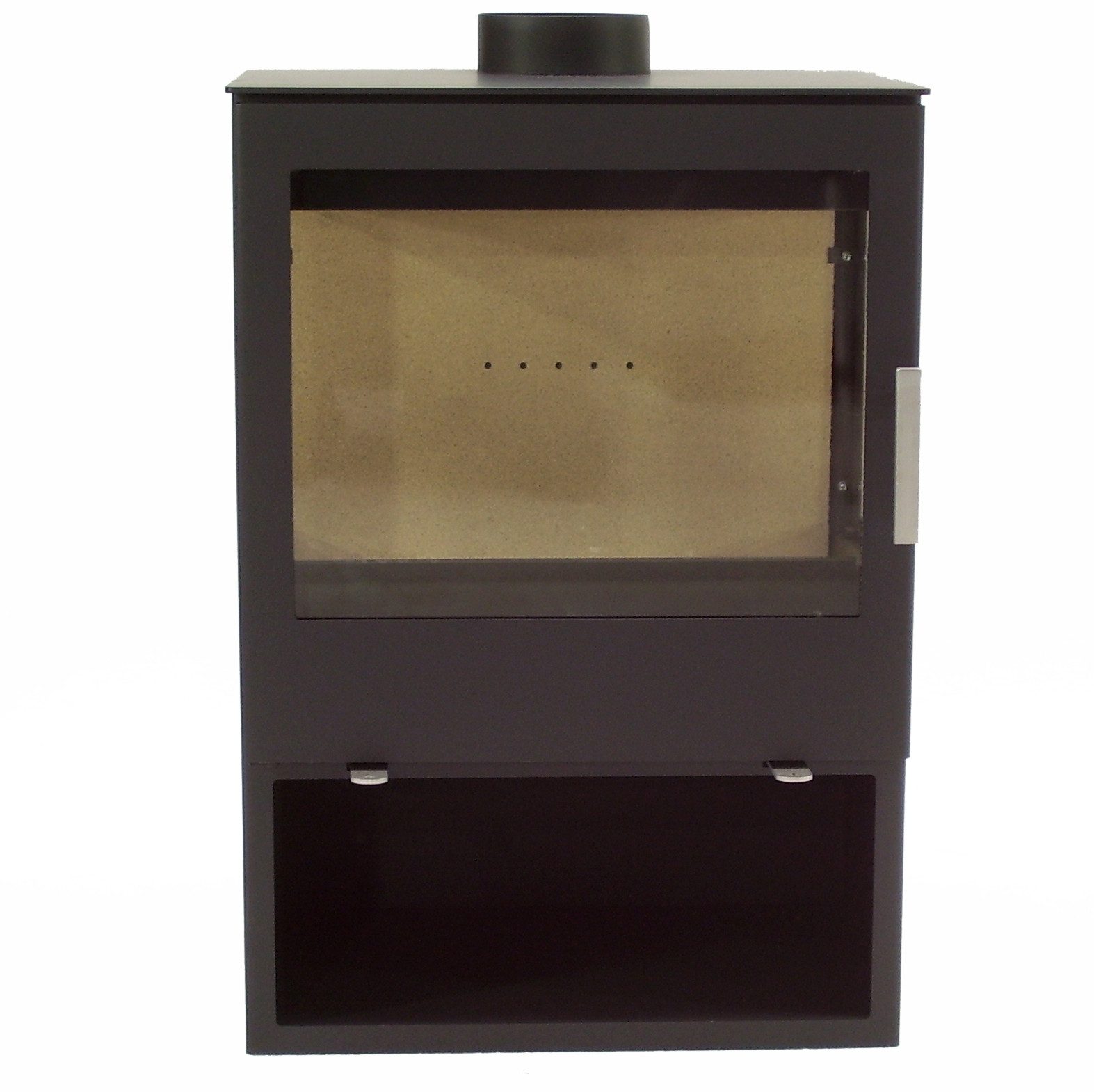 Apex Kaminofen Panorama Kaminofen 9,8kW 56315 Holzofen 9.8kW 3 Scheiben, (1-tlg) – Bild 5 von 5