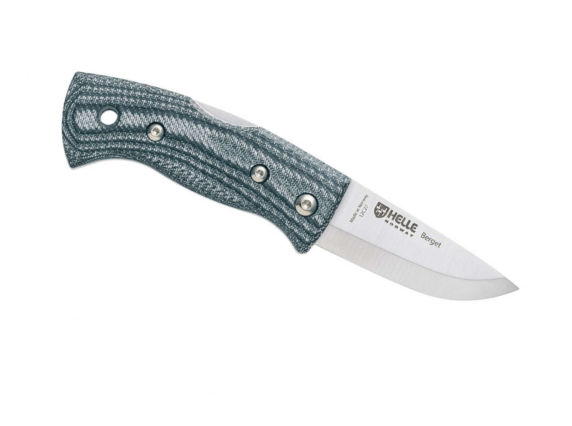Helle Taschenmesser Helle Berget 12C27 Denim Micarta