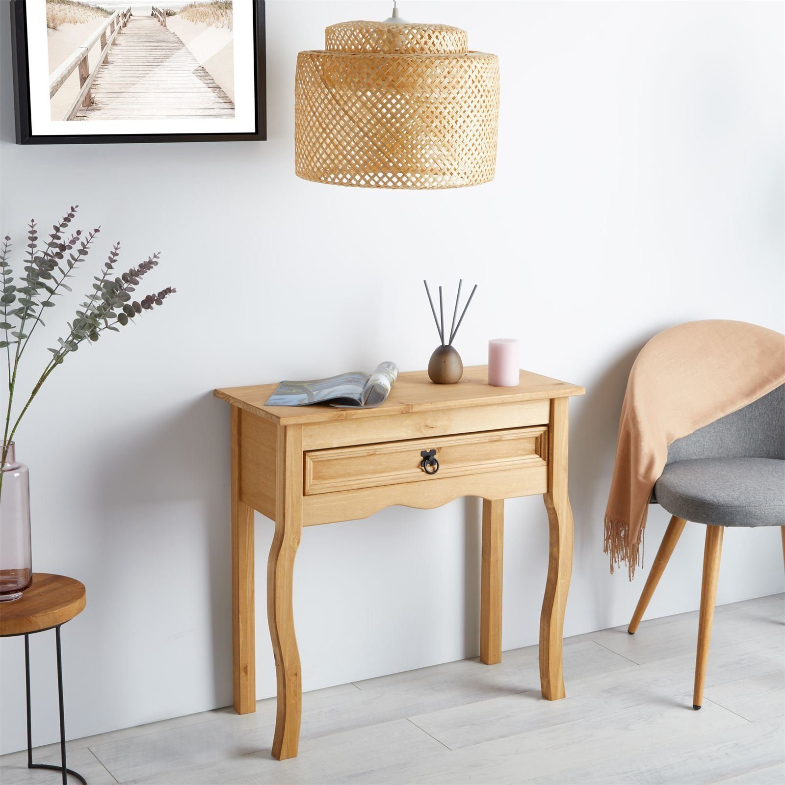 CARO-Möbel Konsolentisch SALSA, Schmaler Beistelltisch mit Schublade im Lan günstig online kaufen