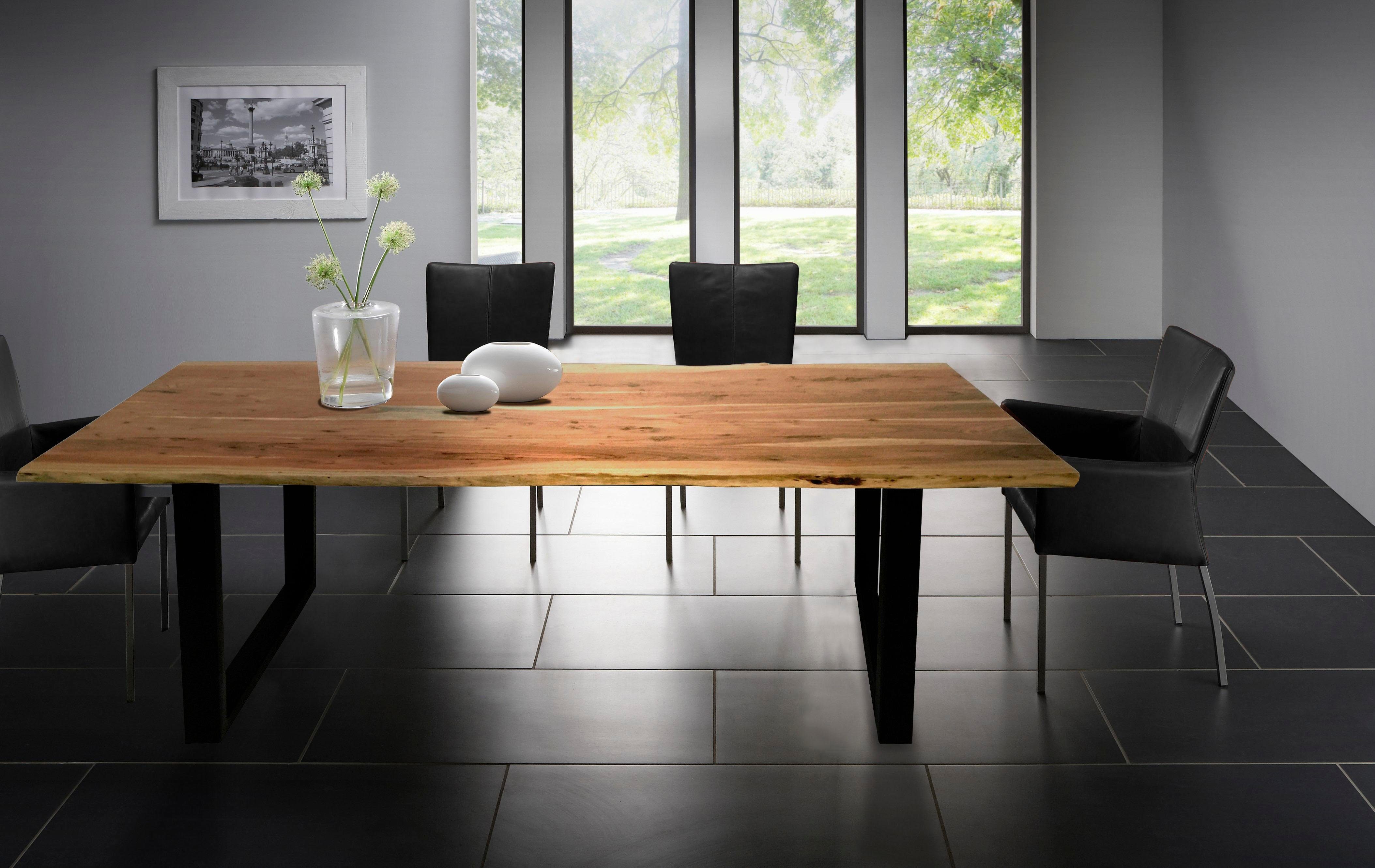 SIT Esstisch Tops&Tables, Tischplatte aus Akazie mit Baumkante wie gewachse günstig online kaufen