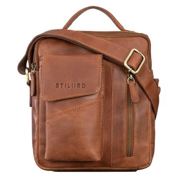 STILORD Schultertasche "Otis" Stilvolle Leder Umhängetasche Herren Klein