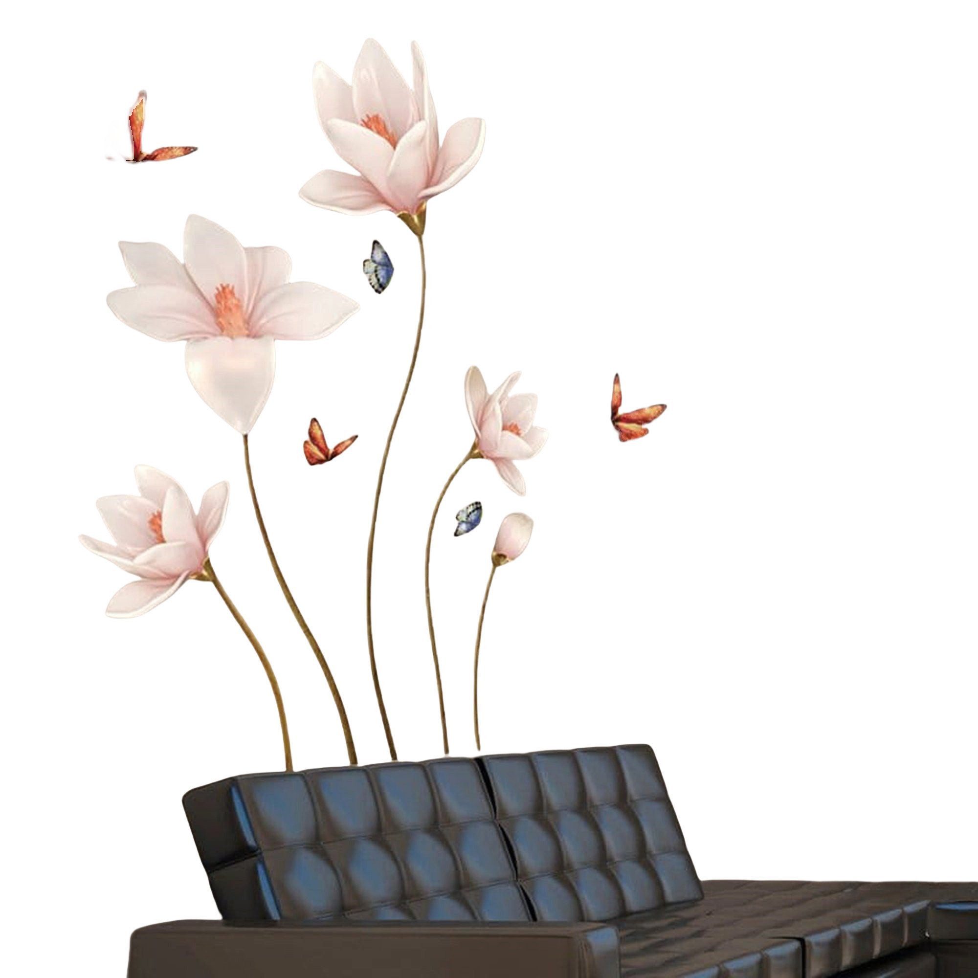Wanddekoobjekt Groß Wandsticker Lotusblume Schlafzimmer