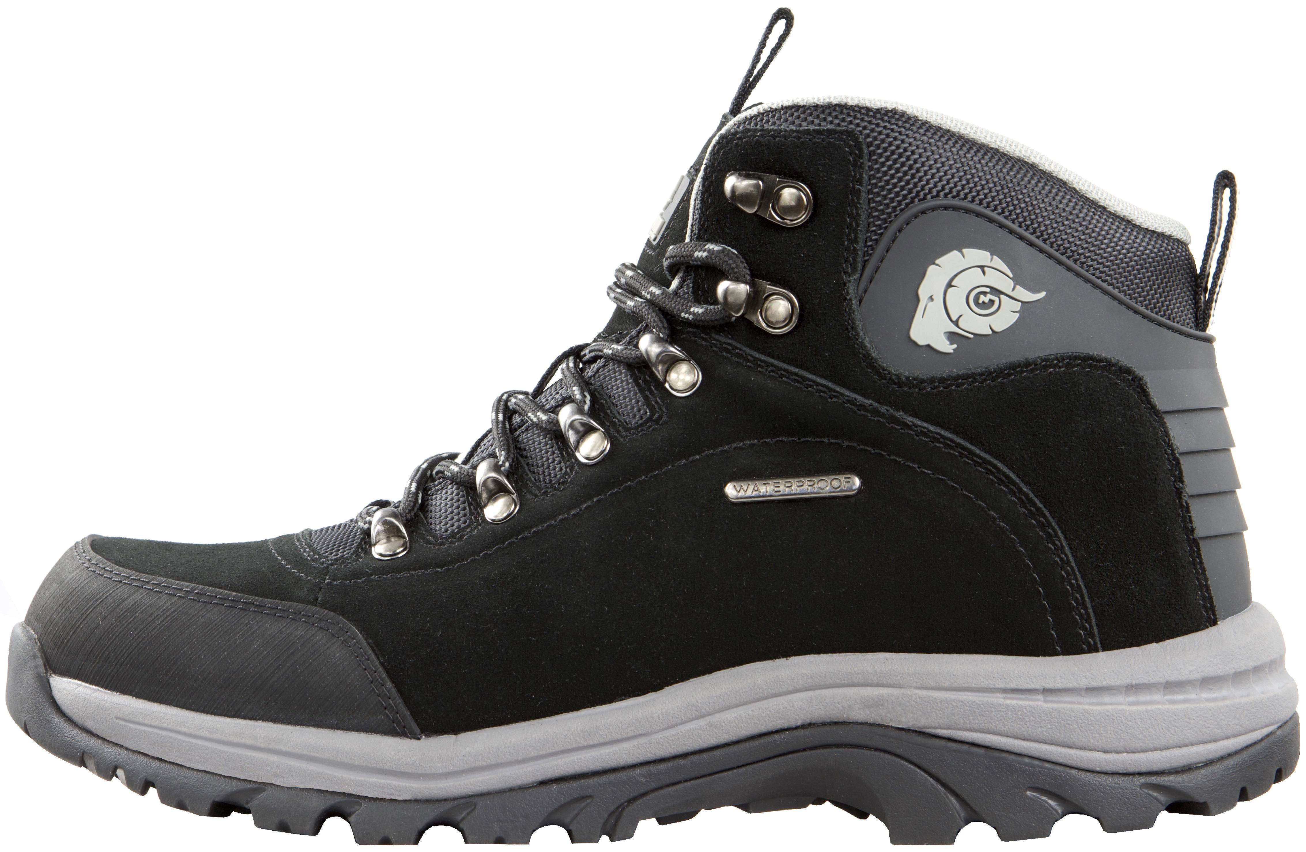 Bergschuh Wandern, Damen Wildleder Trekking, Wanderschuh M014 Strapazierfähig, Wanderstiefel Leder, GUGGEN Outdoor, Outdoor Grau Wasserdicht, Trekkingschuh Wanderschuh Mountain