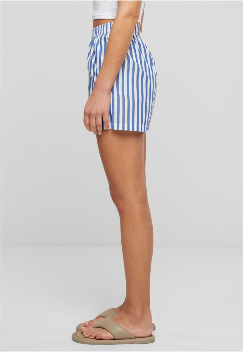 URBAN CLASSICS Shorts Ladies Striped Shorts Damen kurze Hose