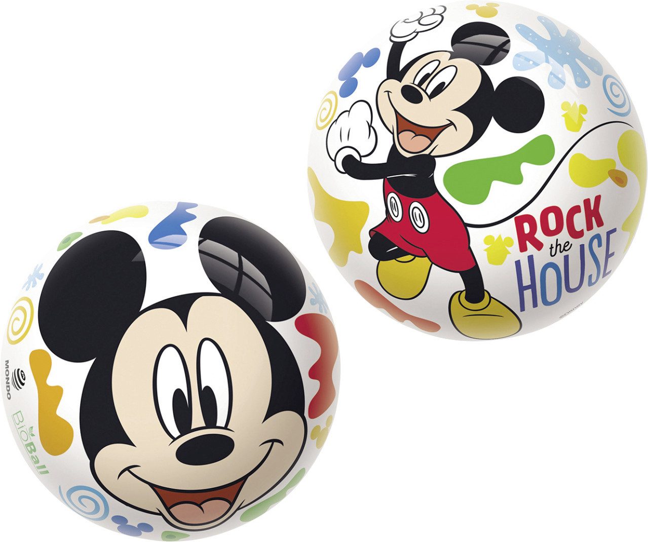 Happy People Fußball Happy People Micky Maus Ball aus Kunststoff 23 cm