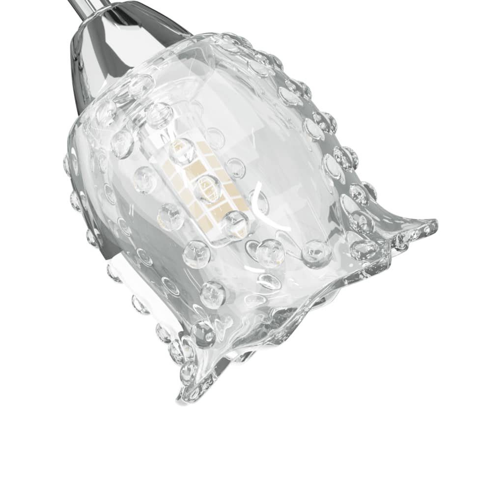 Glasschirmen Steckdose 4 G9 mit Blumenform LEDs für vidaXL Deckenleuchte in