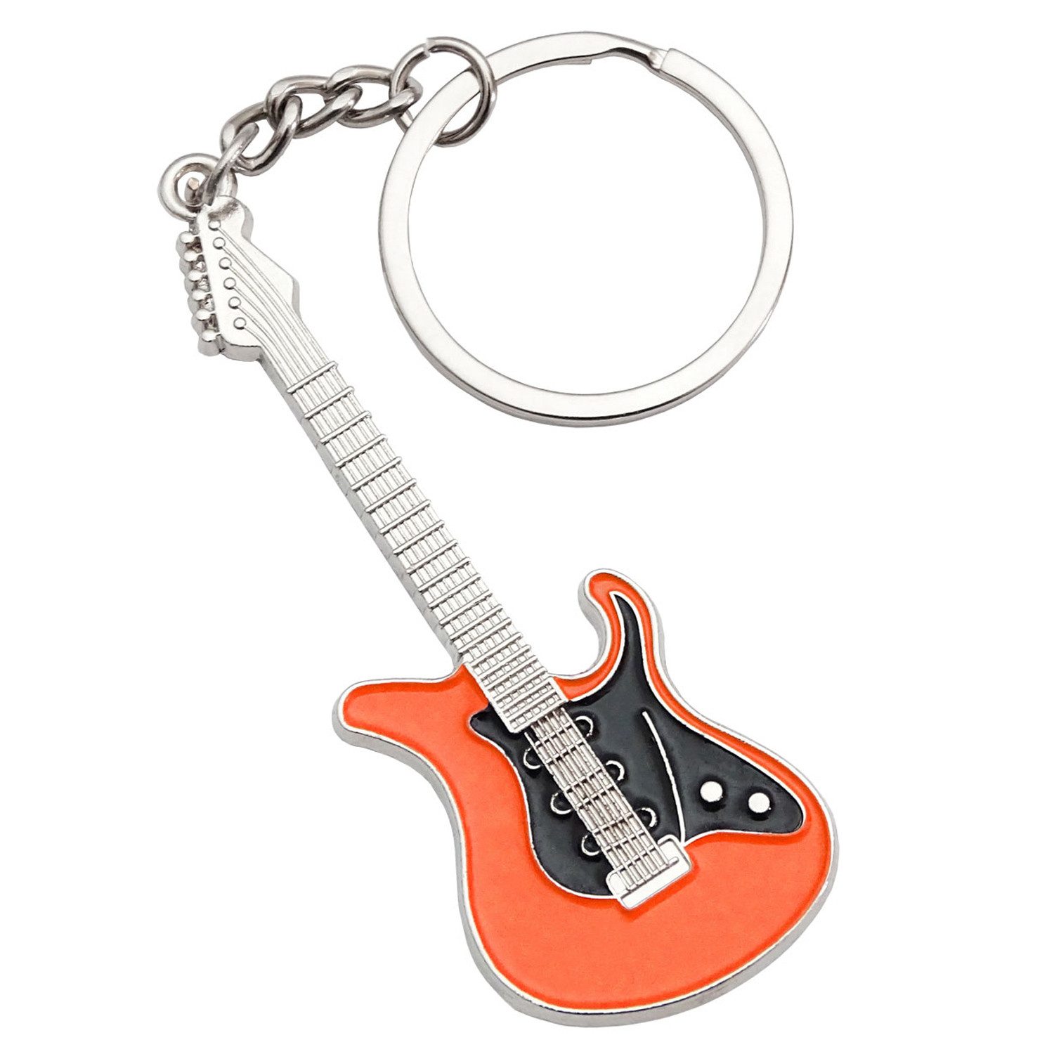 E-Gitarre keepdrum Schlüsselanhänger E-Gitarre in Orange