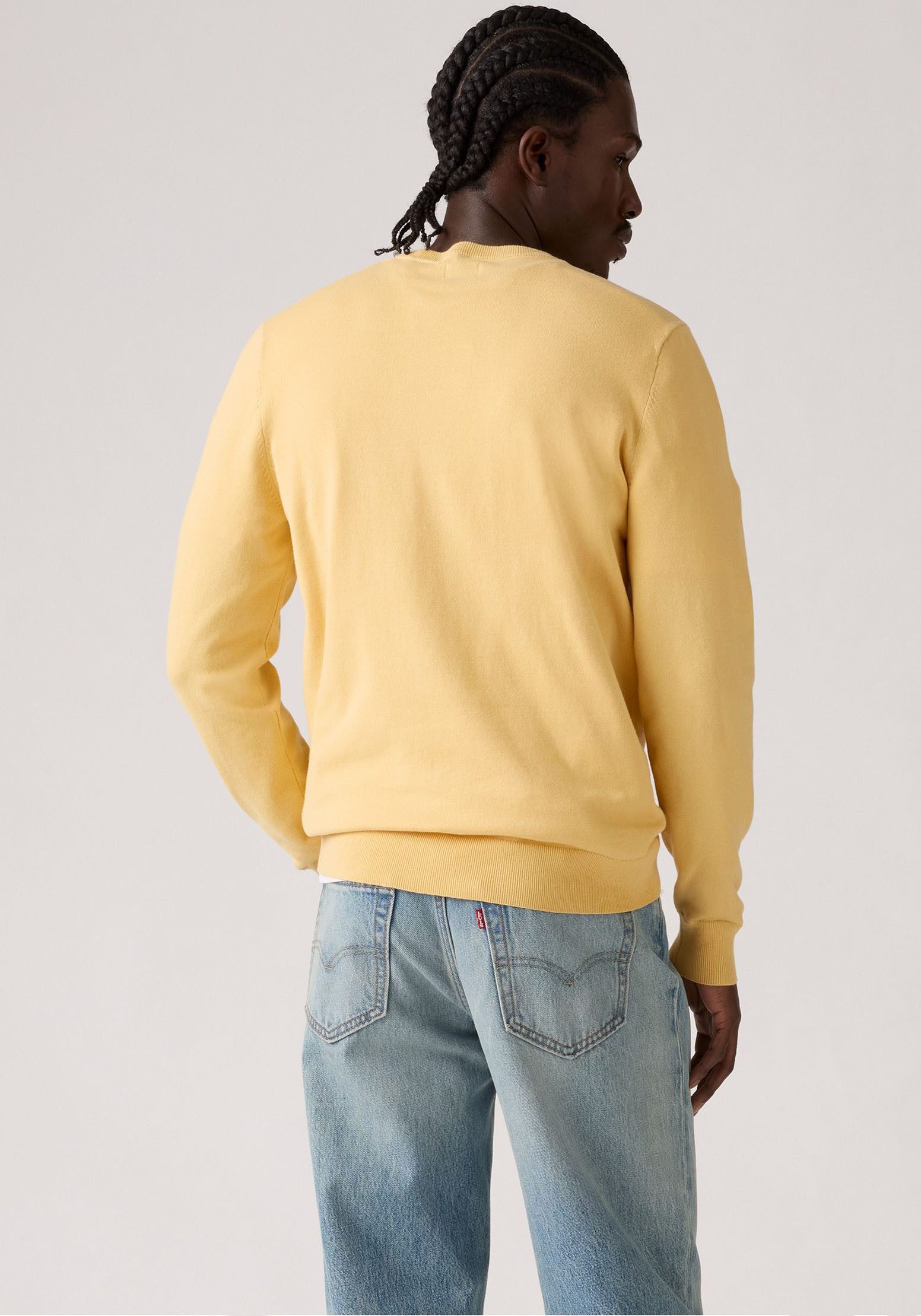 Levi's® Rundhalspullover LIGHTWEIGHT HM SWEATER Feingerippte Abschlüsse