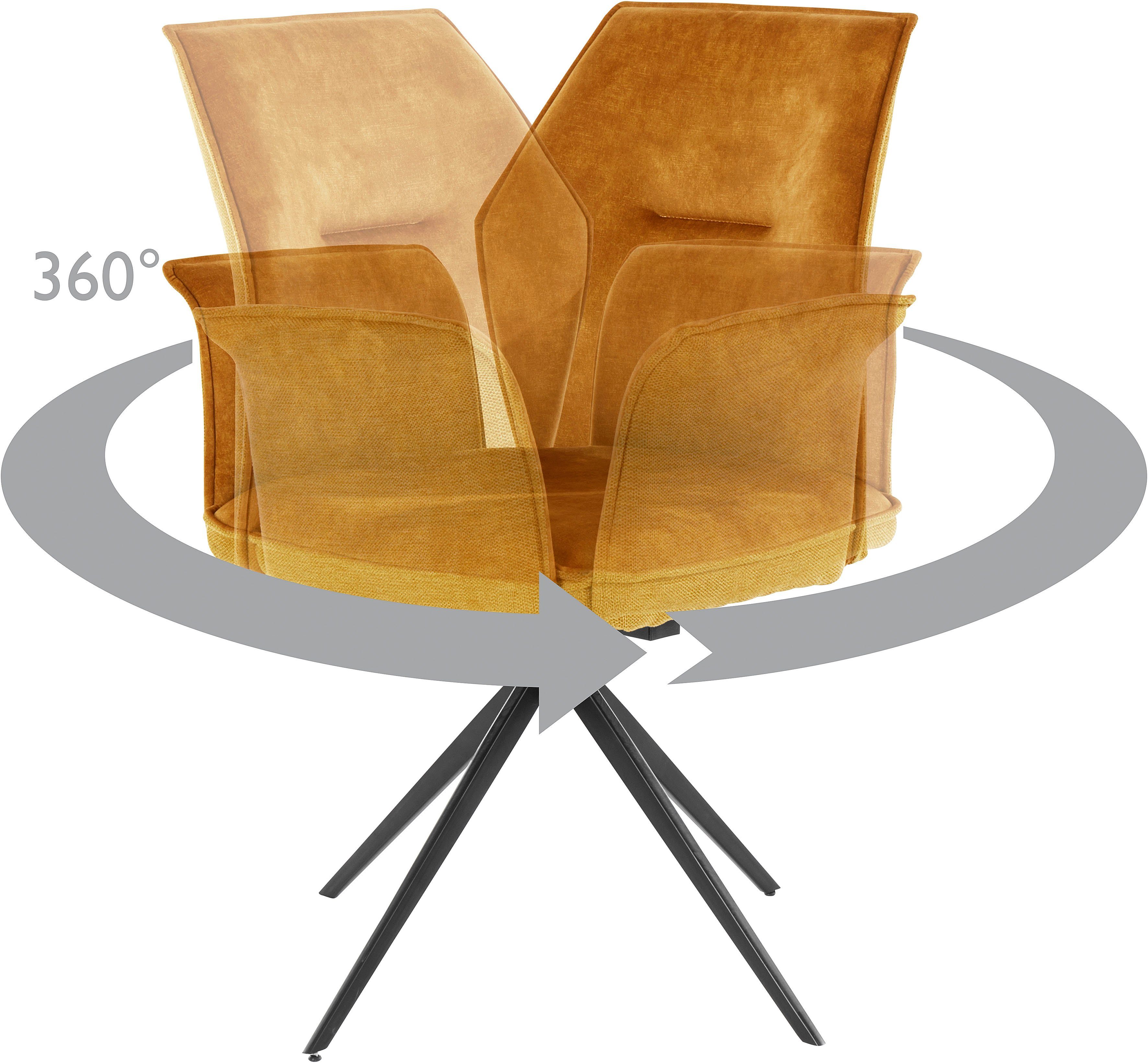 HELA Esszimmersessel SUSANNE (Set), Esszimmerstuhl, Drehstuhl, 1 oder 4 Stück