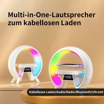 Novzep Wecker Multifunktionales Bluetooth-Lautsprecher,Mit Umgebungslicht,Wecker