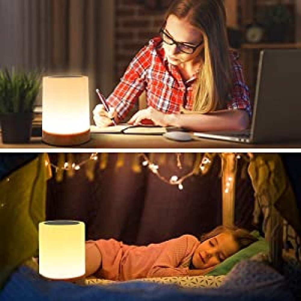 Nachttischlampe Tischlampe Nachtlicht Berührungssensor LED LED Touch GelldG